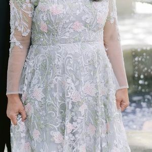 Beautiful floral plus size gown.